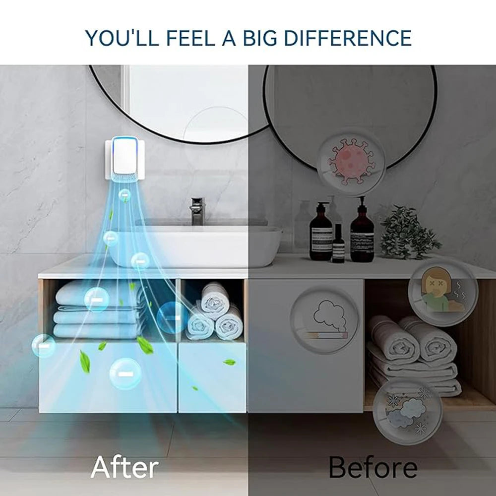 Portable Mini Air Purifier Freshener Deodorizer