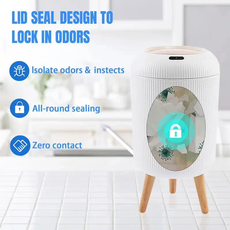 10L Motion Sensor Automatic  Trash Can with Lid
