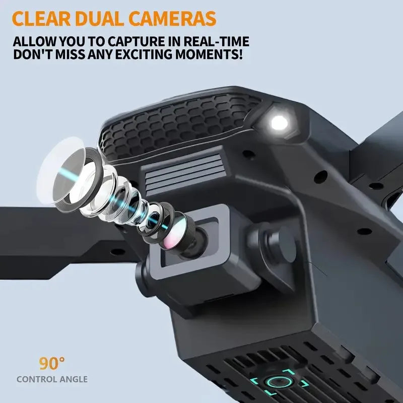 New E88 RC Drone 4K Professinal With 1080P Wide Angle Dual HD Camera