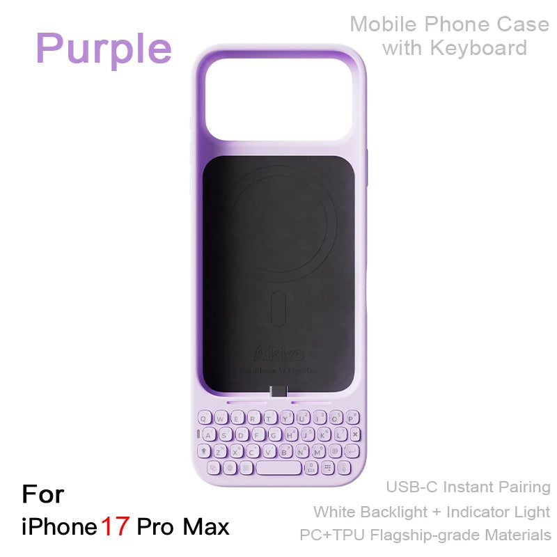 Mobile Phone Case with Keyboard All-in-One Magnetic-Attachment