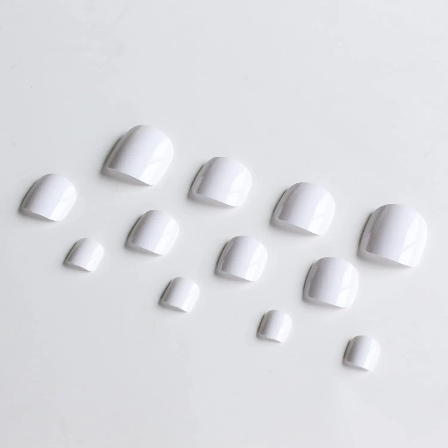 120PCS/PCS  Women's White Press On Nail