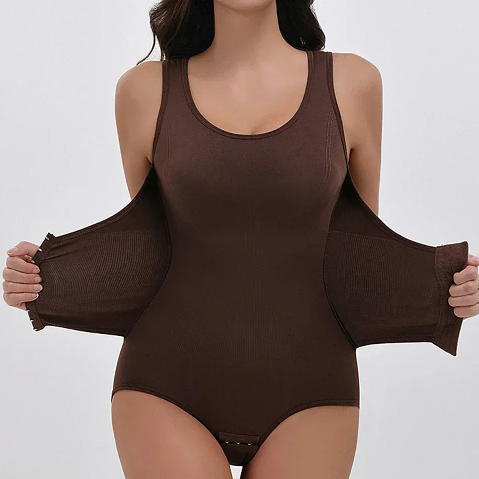 New Bodysuit Shapewear with Zipper Belt