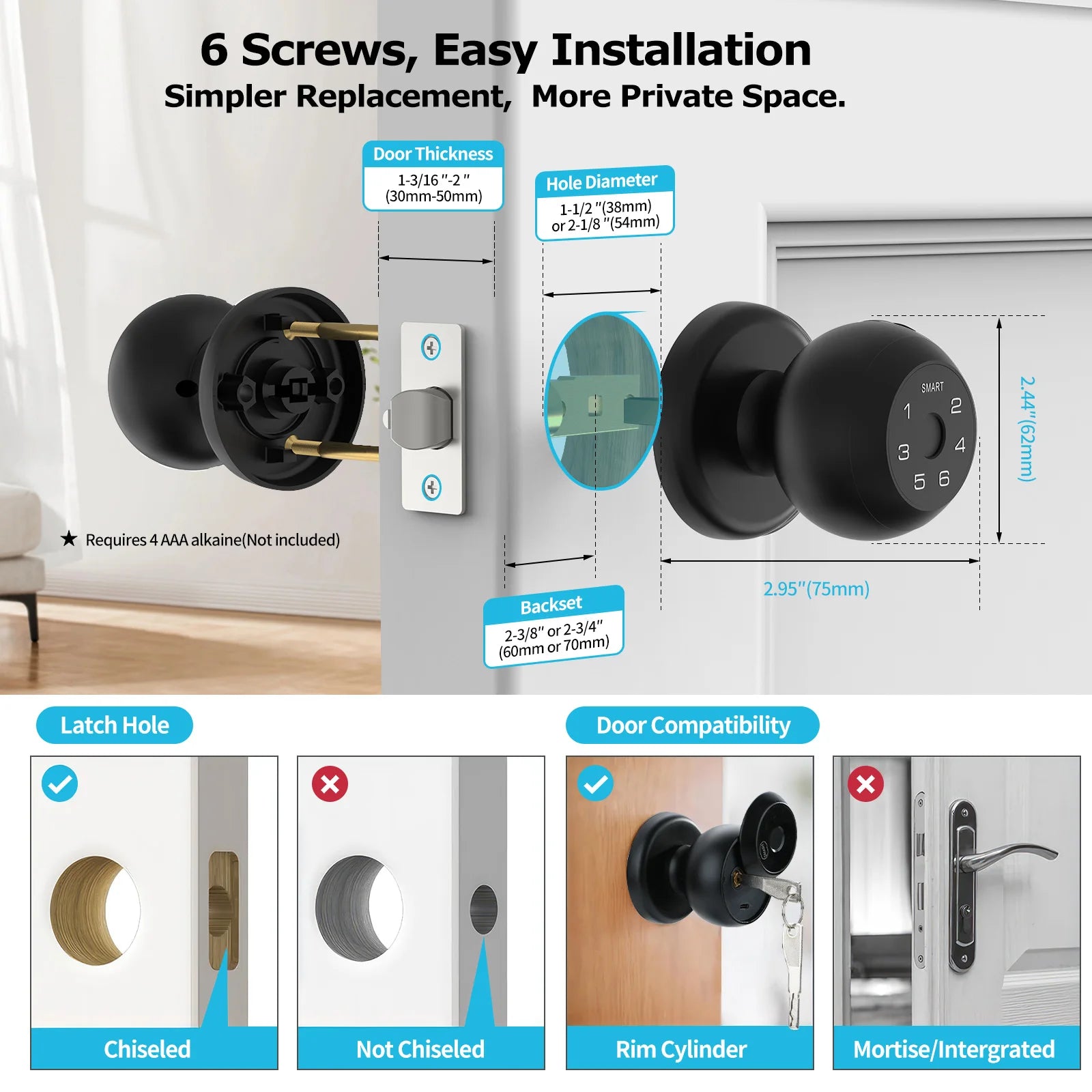Smart Lock Fingerprint Door Lock App Control