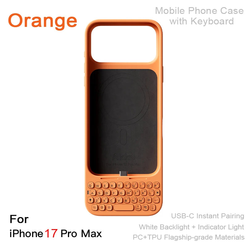 Mobile Phone Case with Keyboard All-in-One Magnetic-Attachment