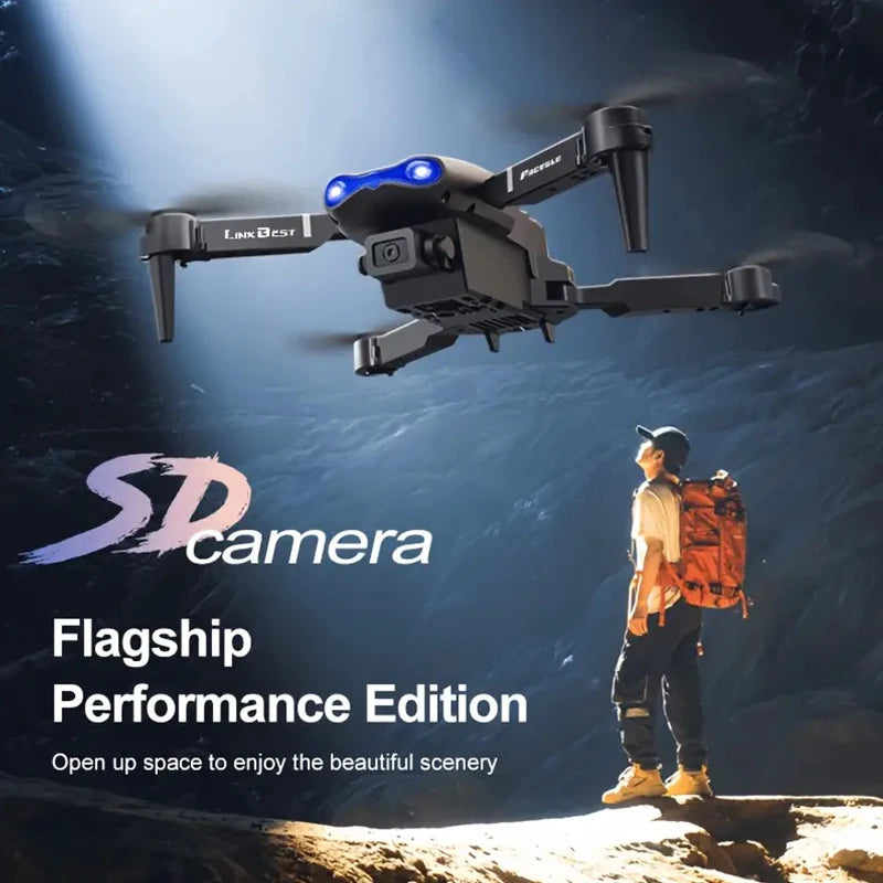 ZNLYRION Dual Camera FPV Drone Optical Flow Hover Foldable RC Quadcopter