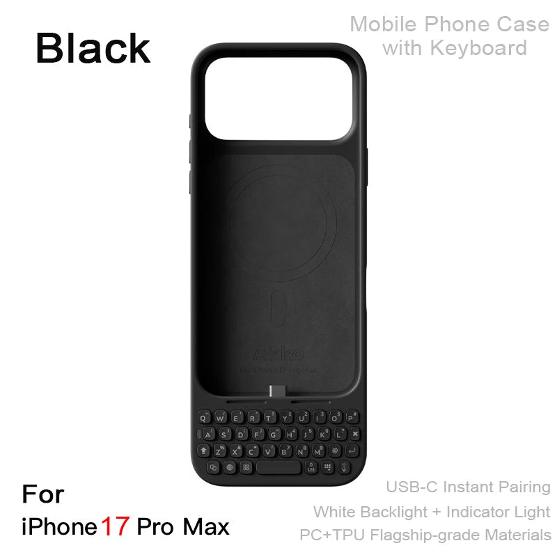 Mobile Phone Case with Keyboard All-in-One Magnetic-Attachment