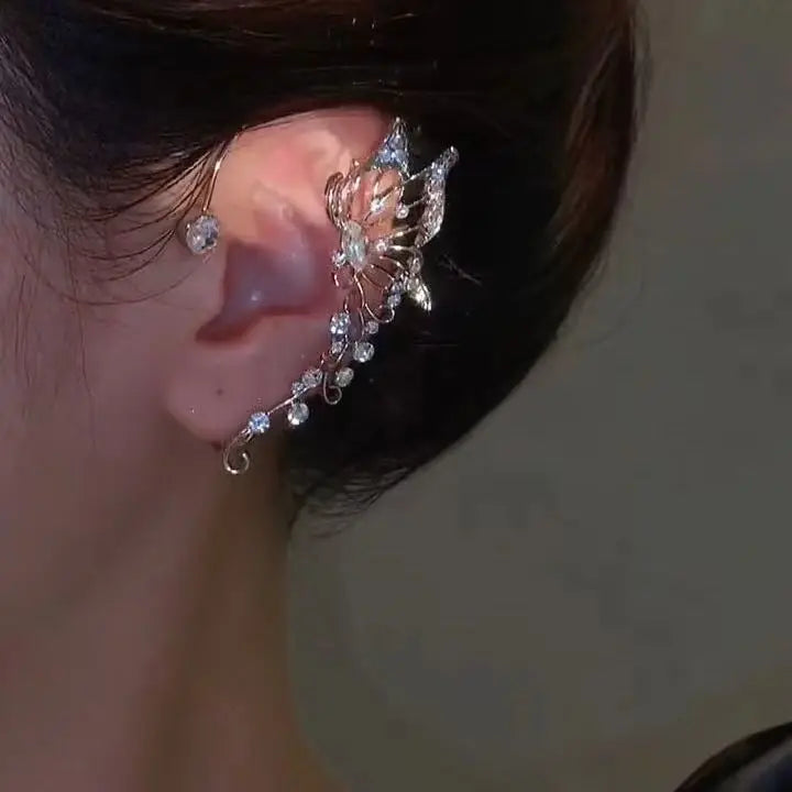 Elf Butterfly Ear Cuff Clip Earrings