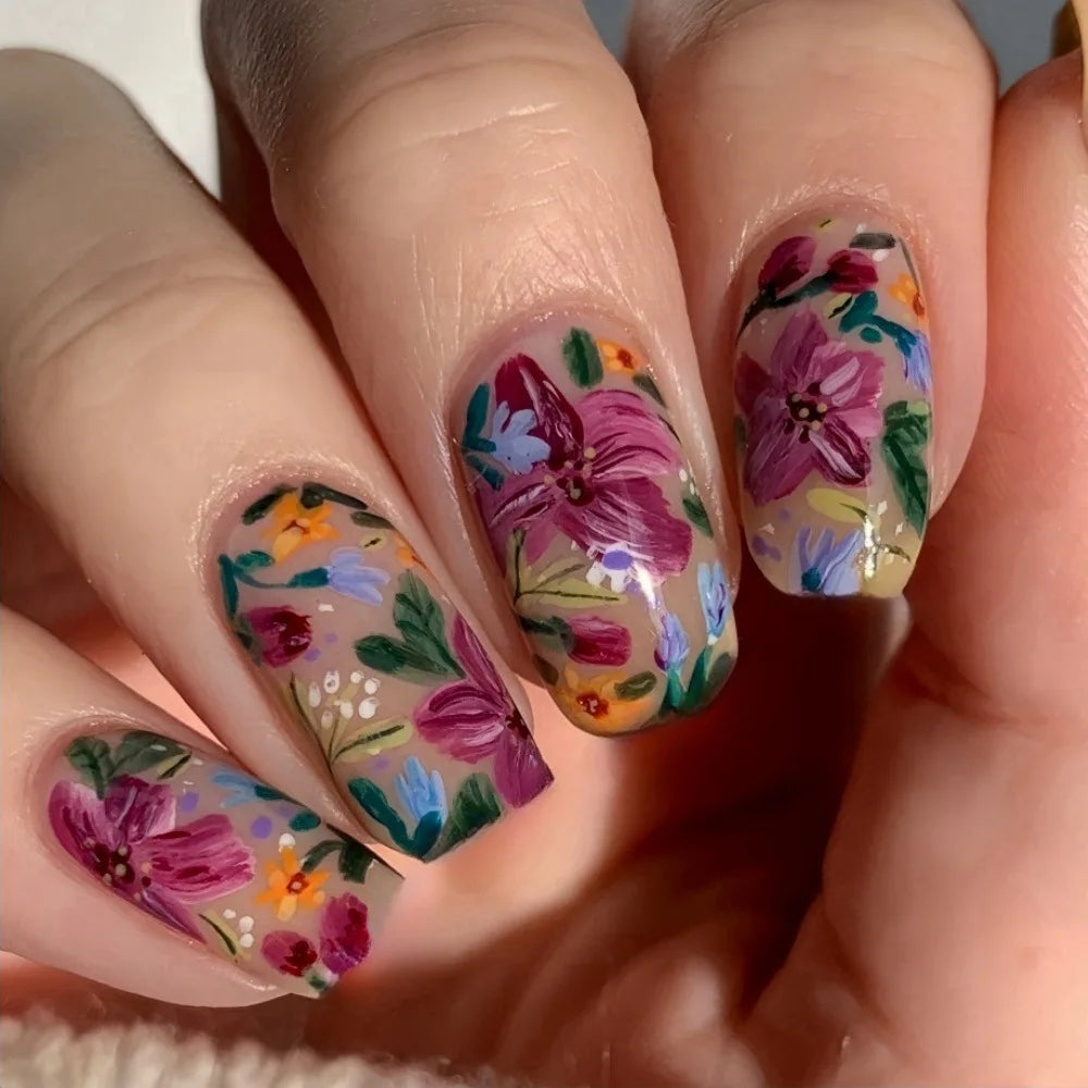 24pc Short Ballet Press on Nails