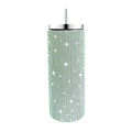 Diamond Stainless Steel Tumbler with Straw