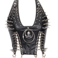 Gothic Boho Top with Spikes