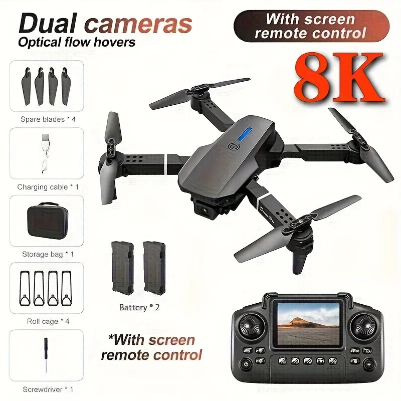 2026 Upgraded E88PRO MAX Foldable Drone Features Dual Cameras