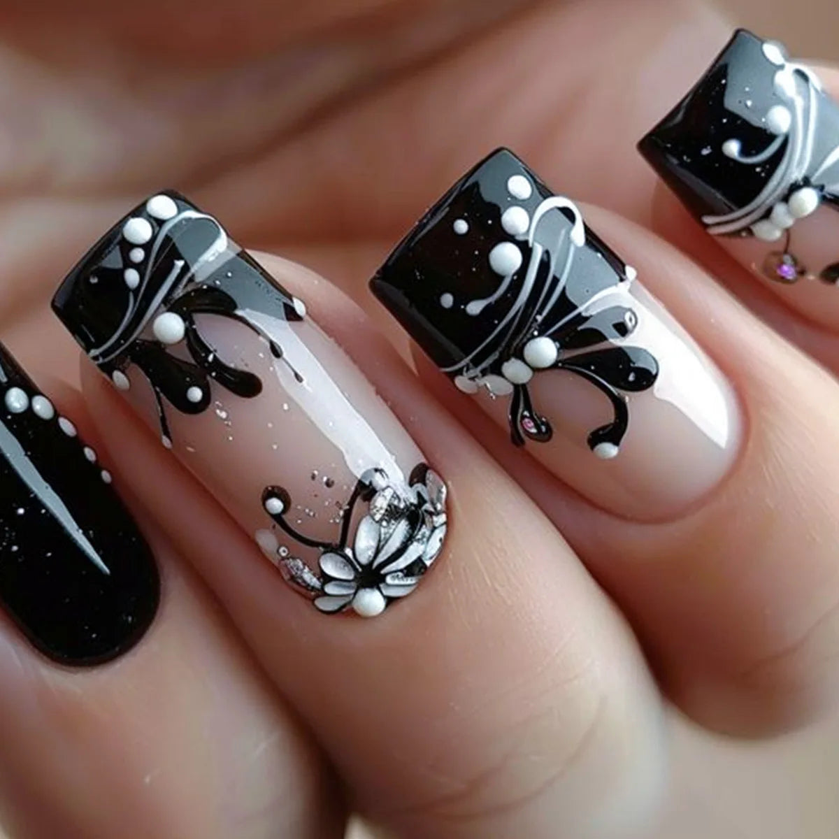 24pc Short Ballet Press on Nails
