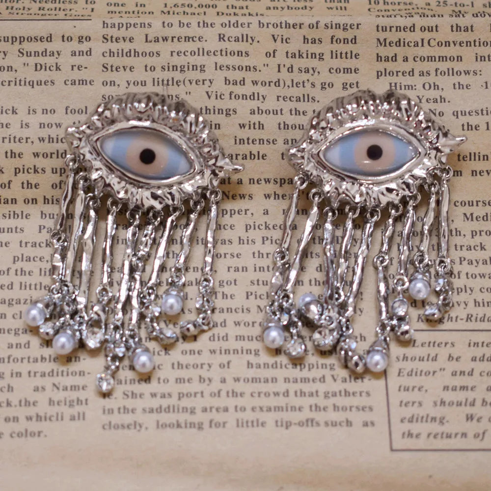 Baroque Style Vintage Big Eye Dangle Earrings