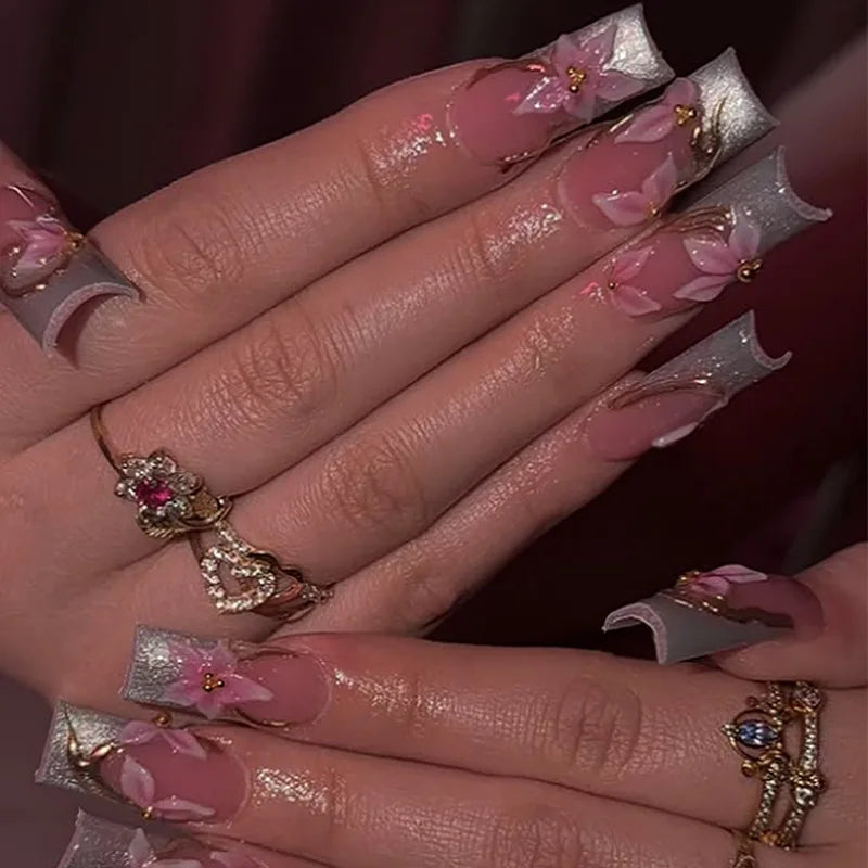 24Pcs French Press on Nails