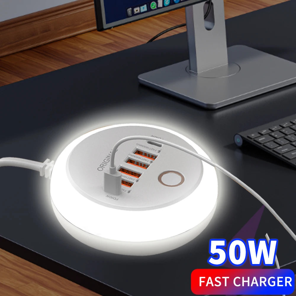 50W Multi Ports USB Charger Power Strip Socket