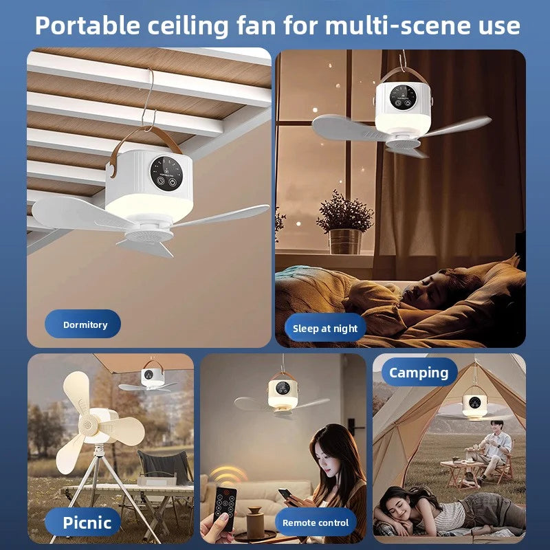 Wireless Portable Rechargeable Ceiling Fan