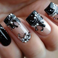24Pcs Coffin Press on Nails
