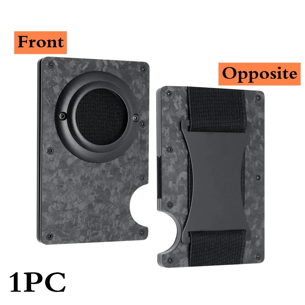 Minimalist Wallet with Airtag Holder and Money Clip