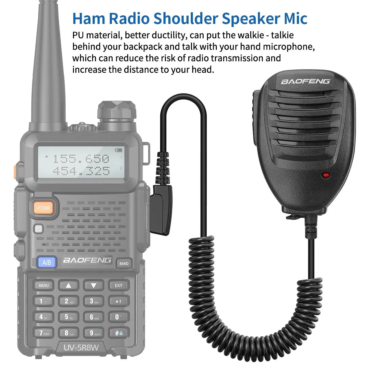 Baofeng Shoulder Speaker Mic Microphone