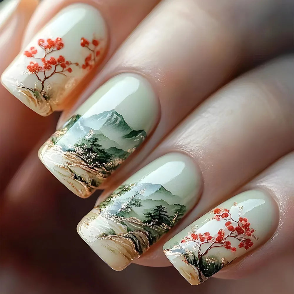 24pcs Simple Press on Nails