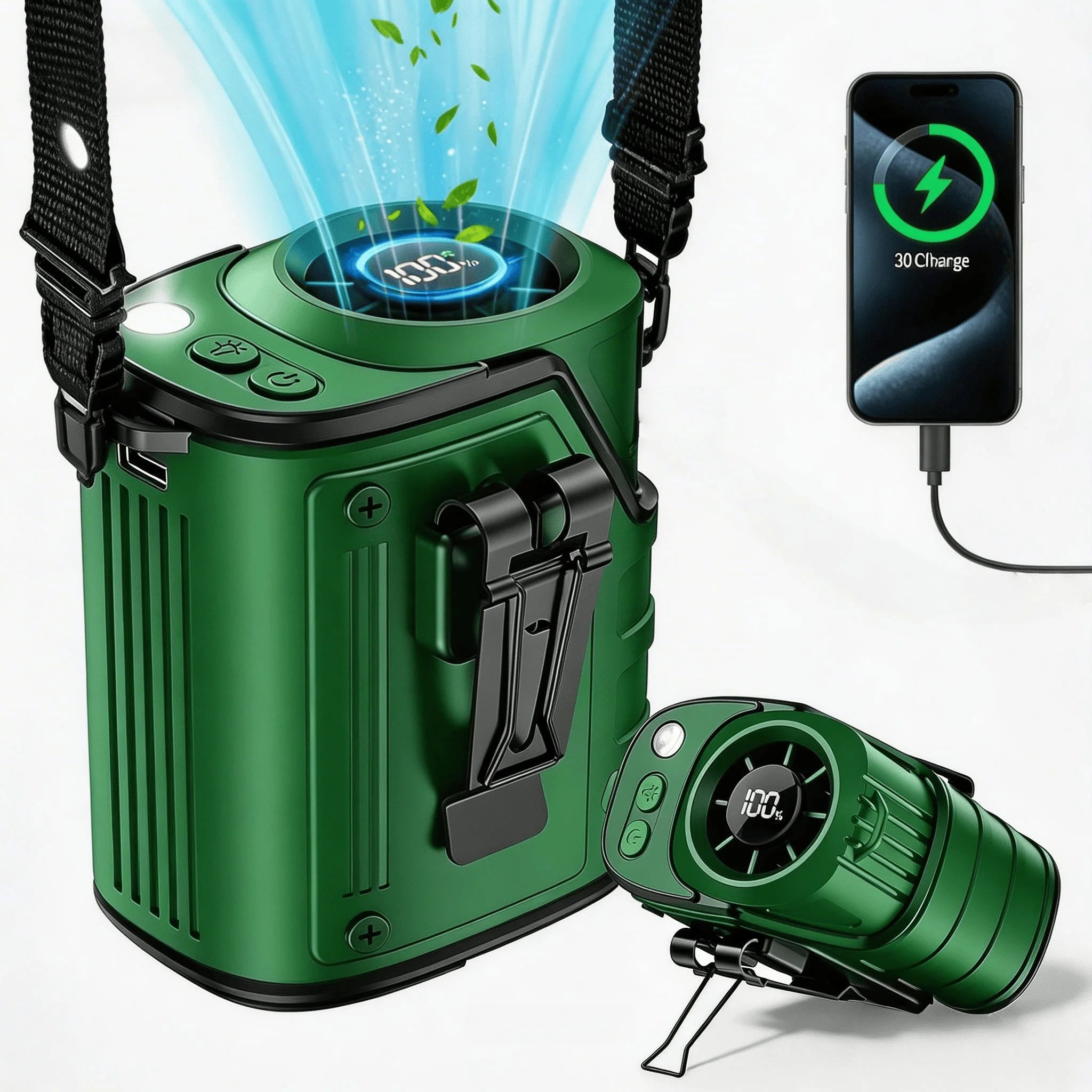 Waist Portable Handheld Fan