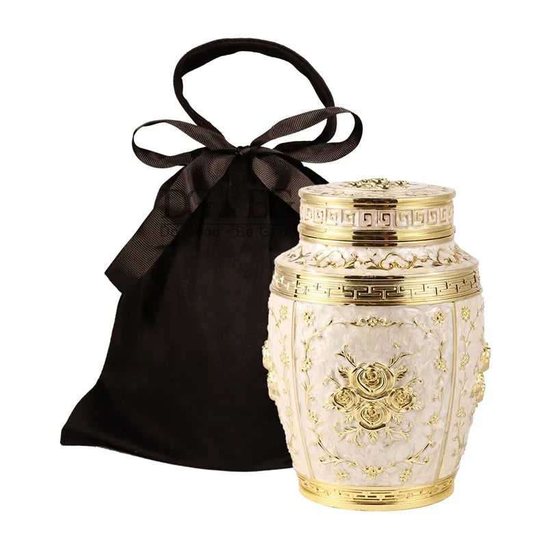 Metal Cremation Urns for Human Ashes, Coffin Box, Pet Memorial, Keepsake Urns, Small Animal Urn