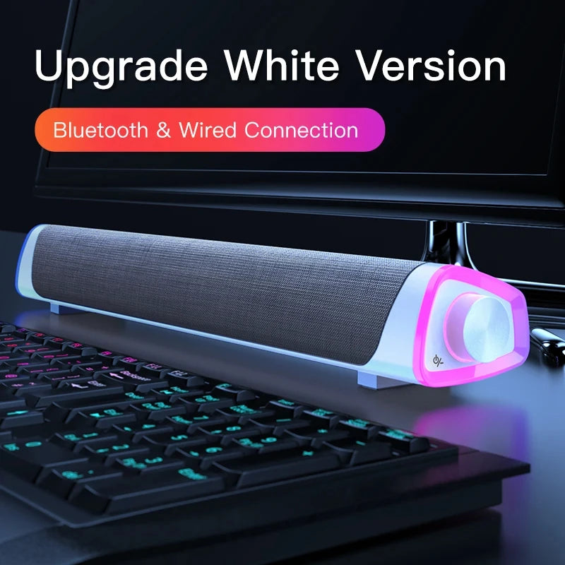 4D Computer Speaker Bar Stereo Sound Subwoofer Bluetooth Speaker