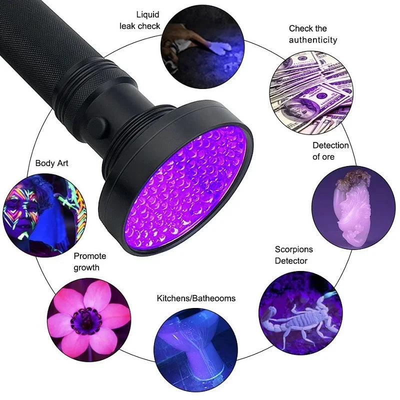100/51/21 LED UV Flashlight