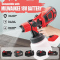 HVLP Paint Sprayer Compatible with Milwaukee 18V Battery