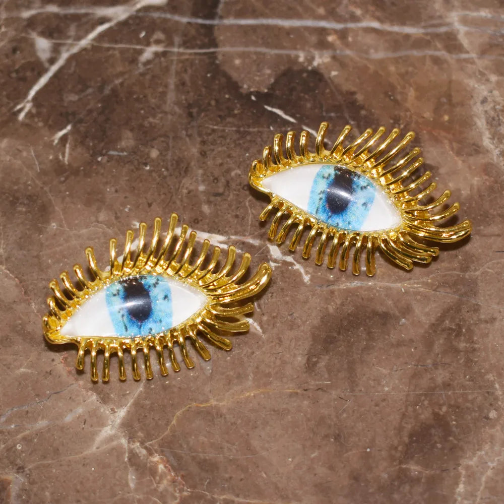 Baroque Style Vintage Big Eye Dangle Earrings