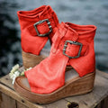 Roman Style High Heel Wedge Sandals