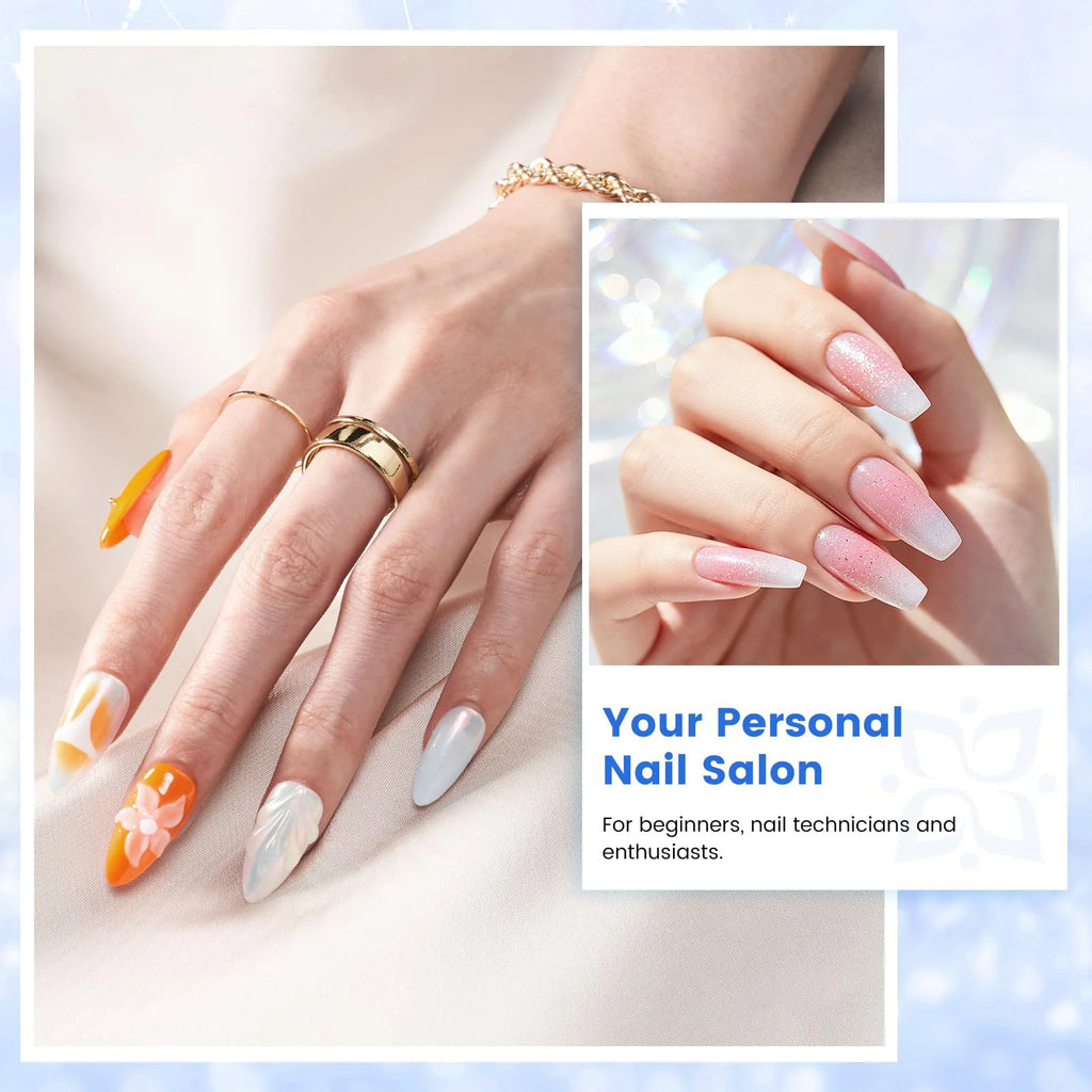 Acrylic Nail Kit with UV Light