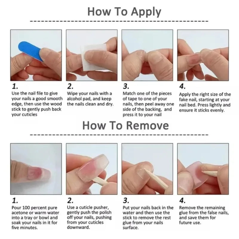 10pcs Ocean Style Duck Bill Press on Nails