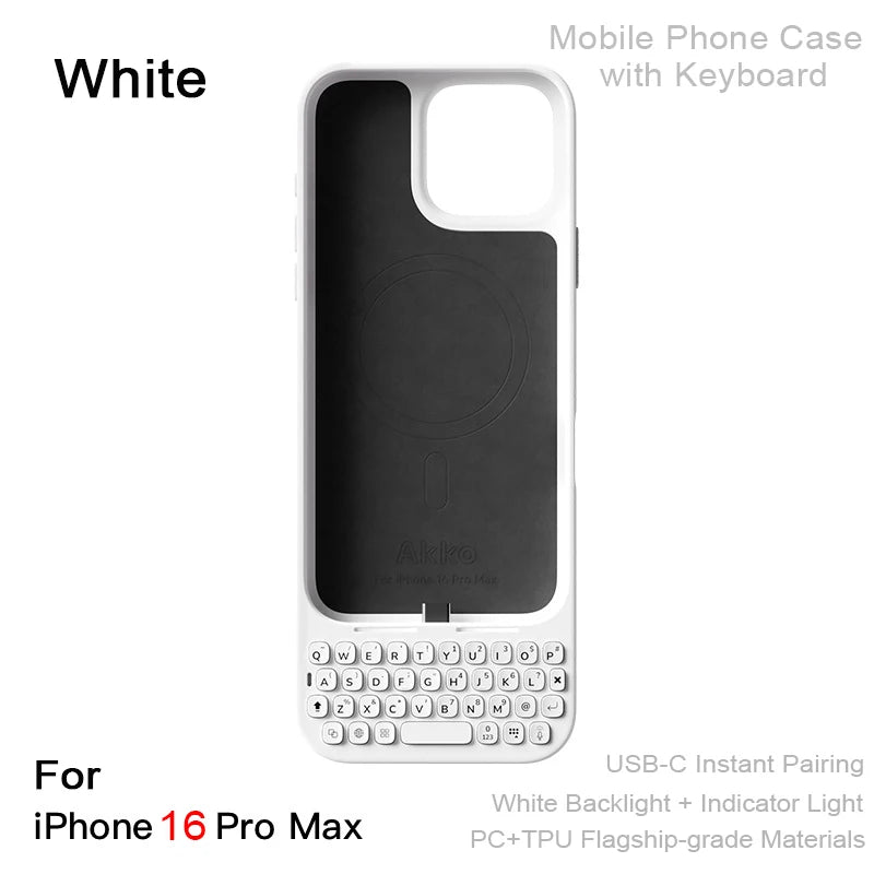 Mobile Phone Case with Keyboard All-in-One Magnetic-Attachment
