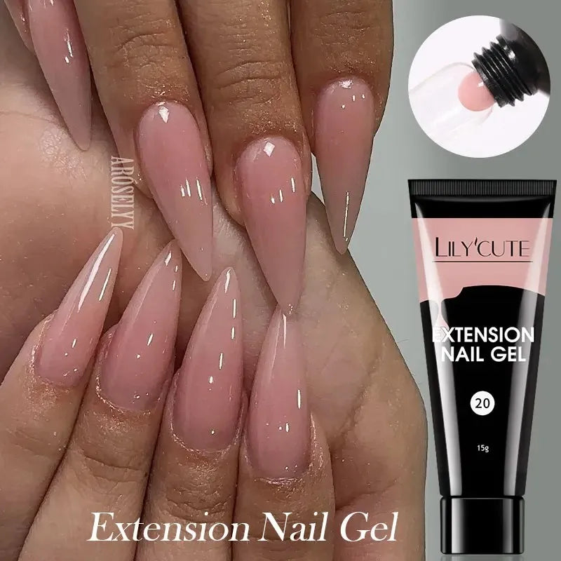 LILYCUTE 15ML Quick Extension Gel Nail Polish