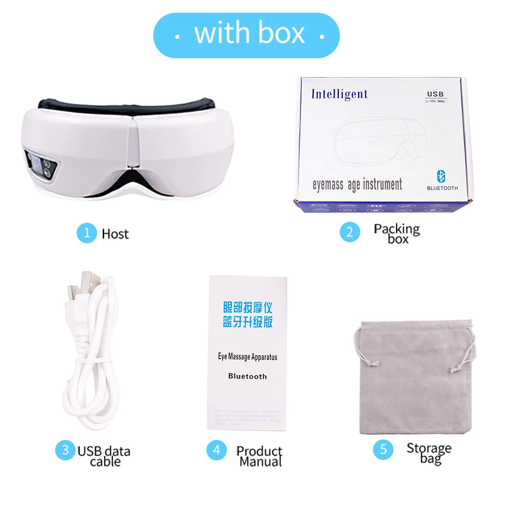 6D Smart Eye Massager Vibration Airbag Compress Eye Care