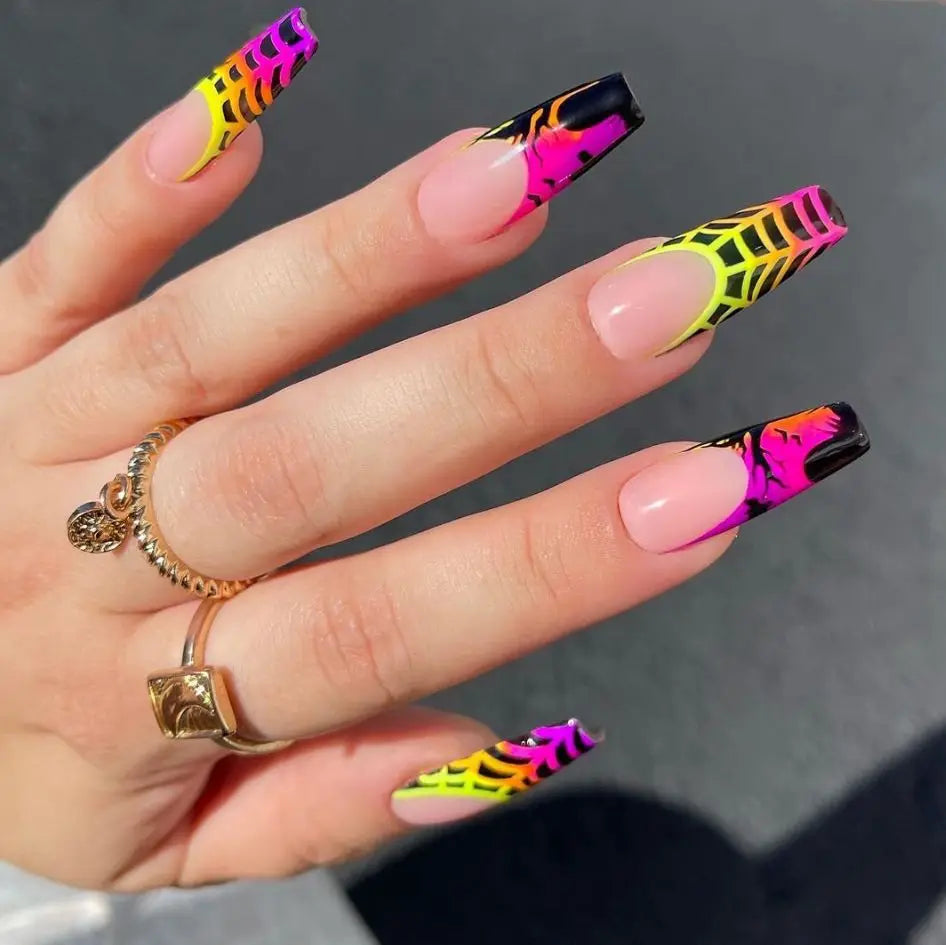 Halloween Long Ballet Press on Nails