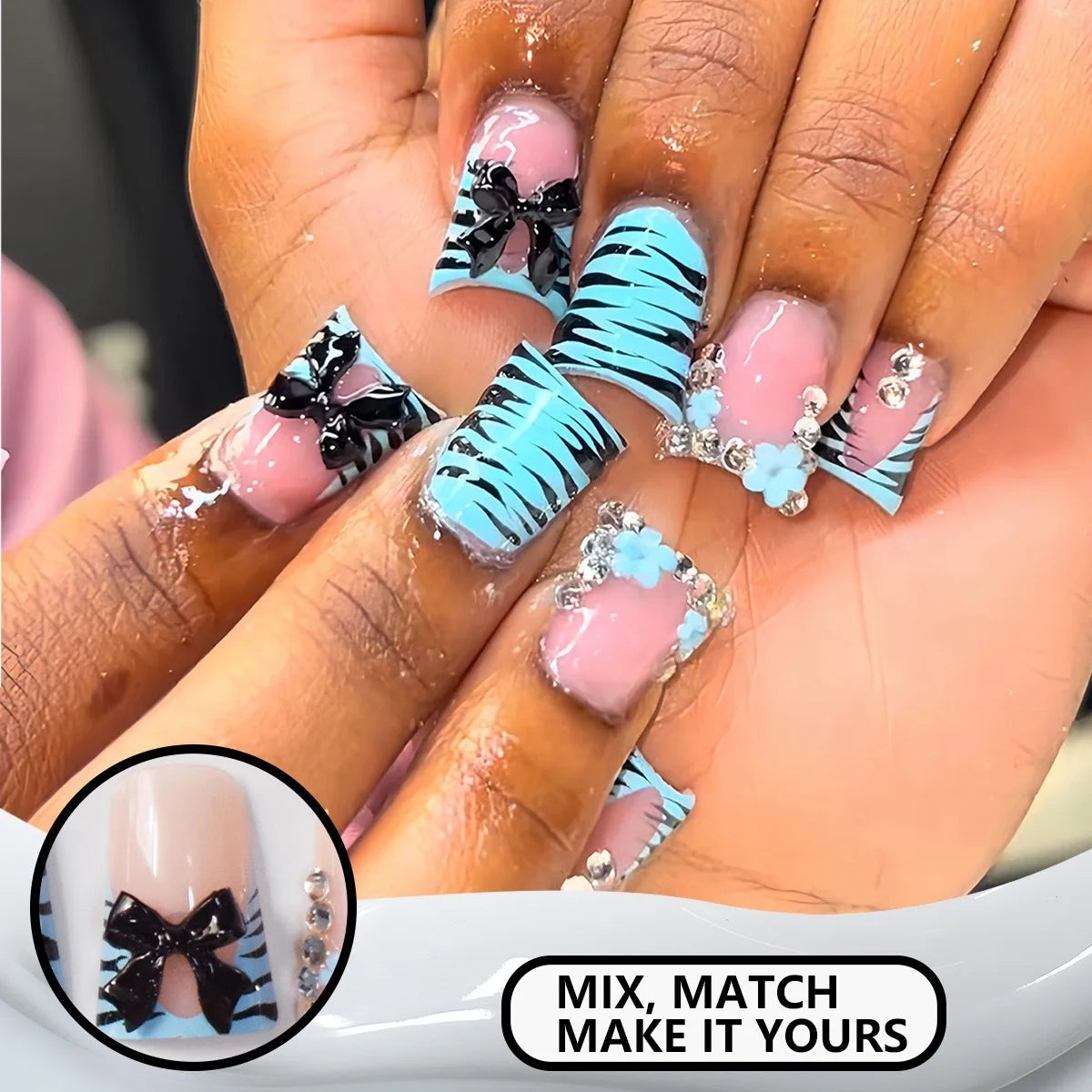 24pcs Press On Nails Variety of Styles