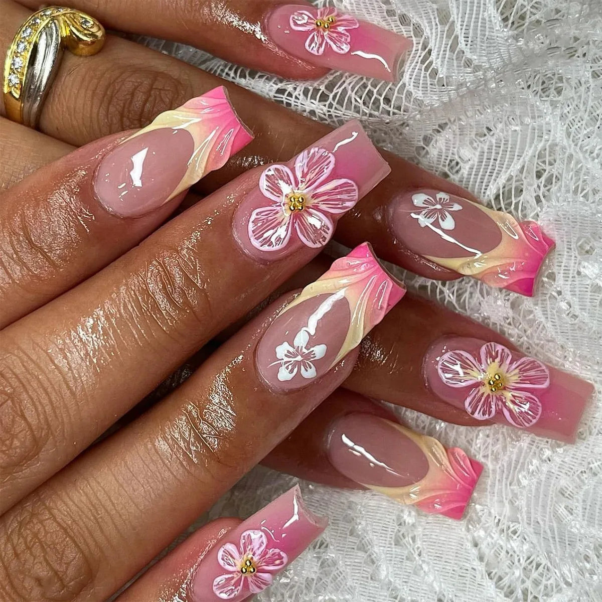 24Pcs French Press on Nails