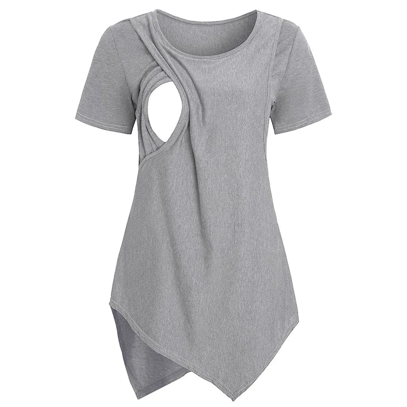 Women Maternity Casual Soft  Nursing Tops