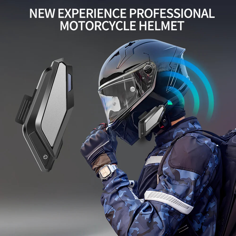 BT 5.3 Moto Light Wireless Hands-free Motorcycle Waterproof Earphone