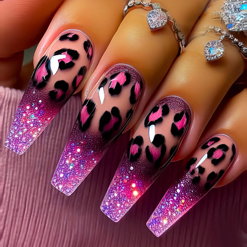 Y2K Colorful Print Press On Nails