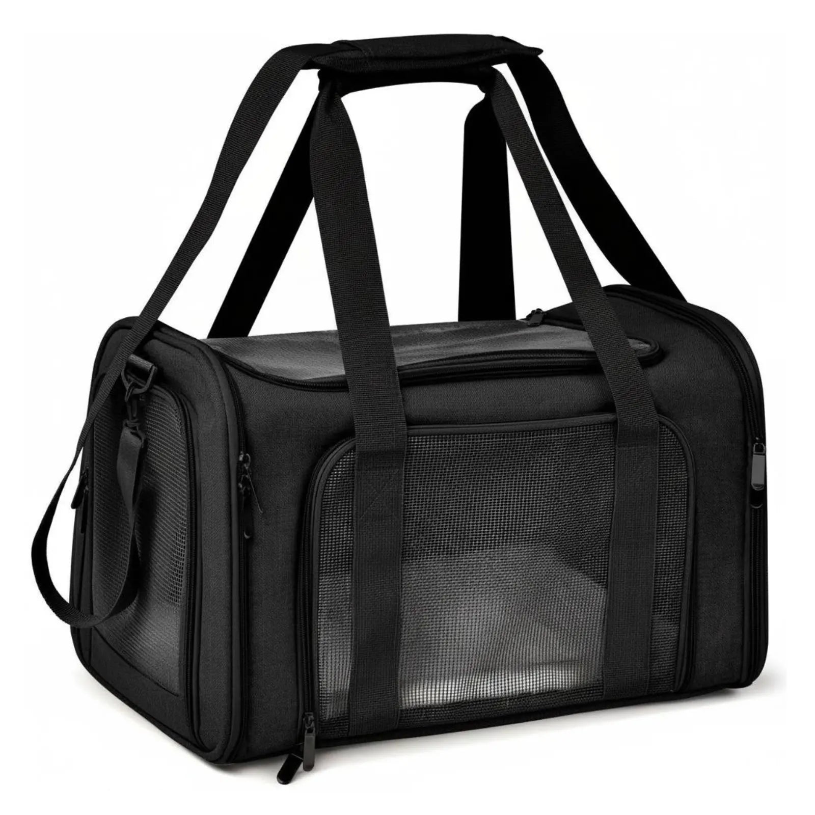 Mesh Pet Travel Carrier Foldable Soft Sided Pet Carrier