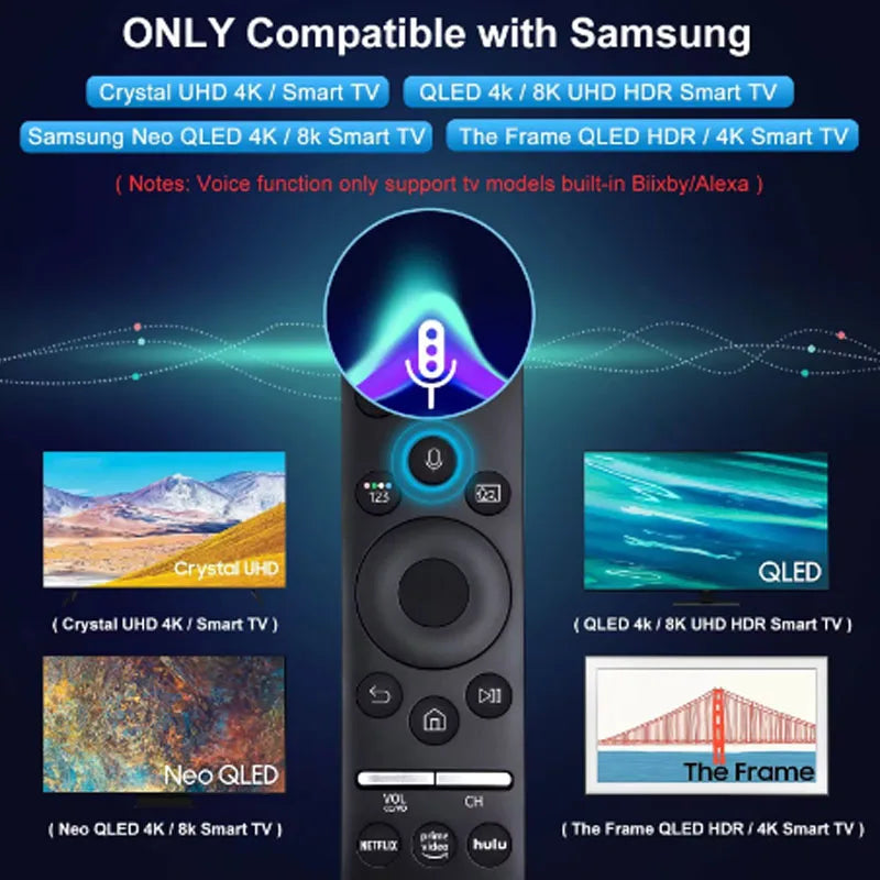Universal BN59 Replacement Voice Remote Control for Samsung Smart TV