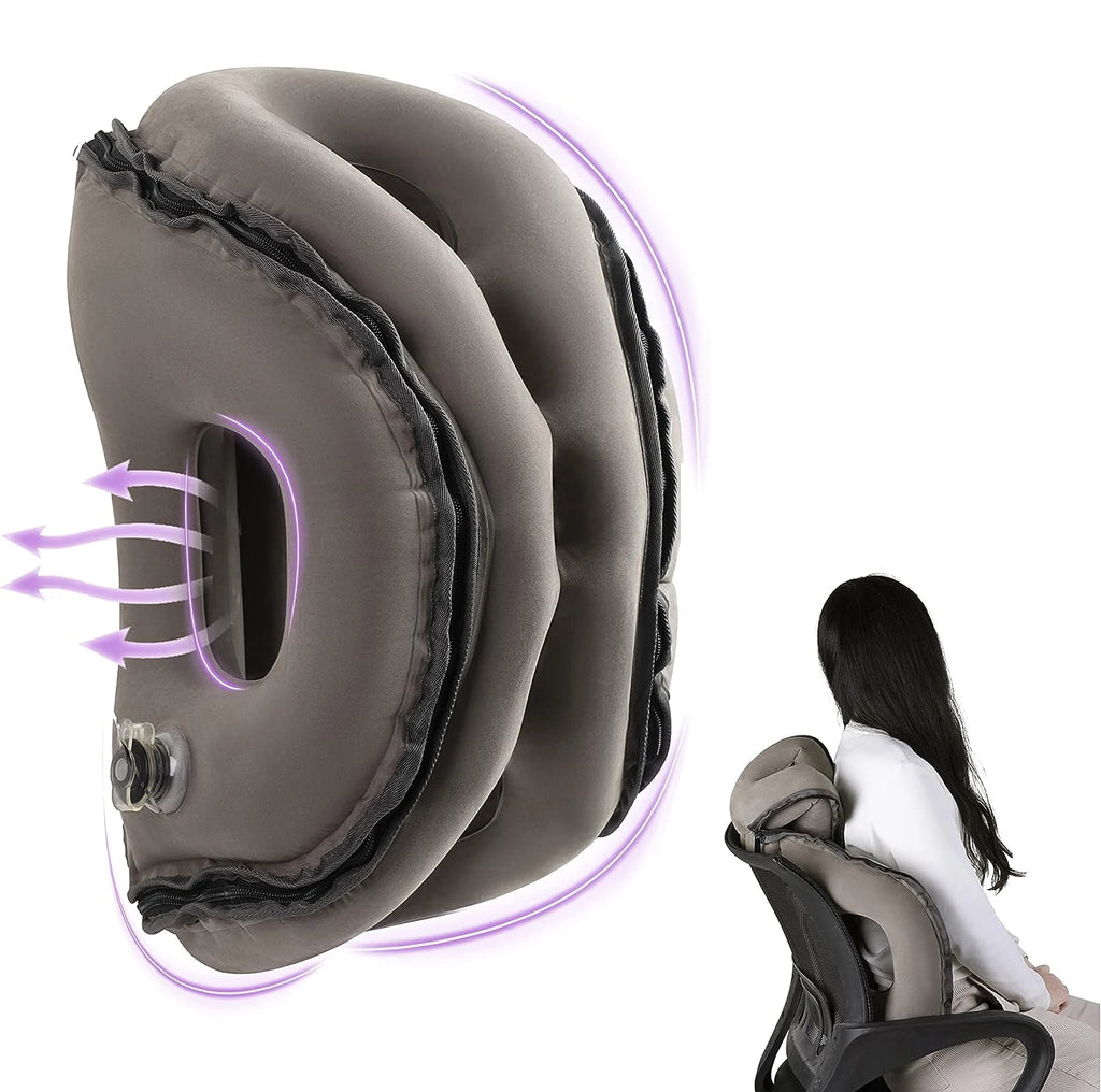 Inflatable Travel Pillow Portable Chin Support