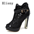 Peep Toe Platform High Heels