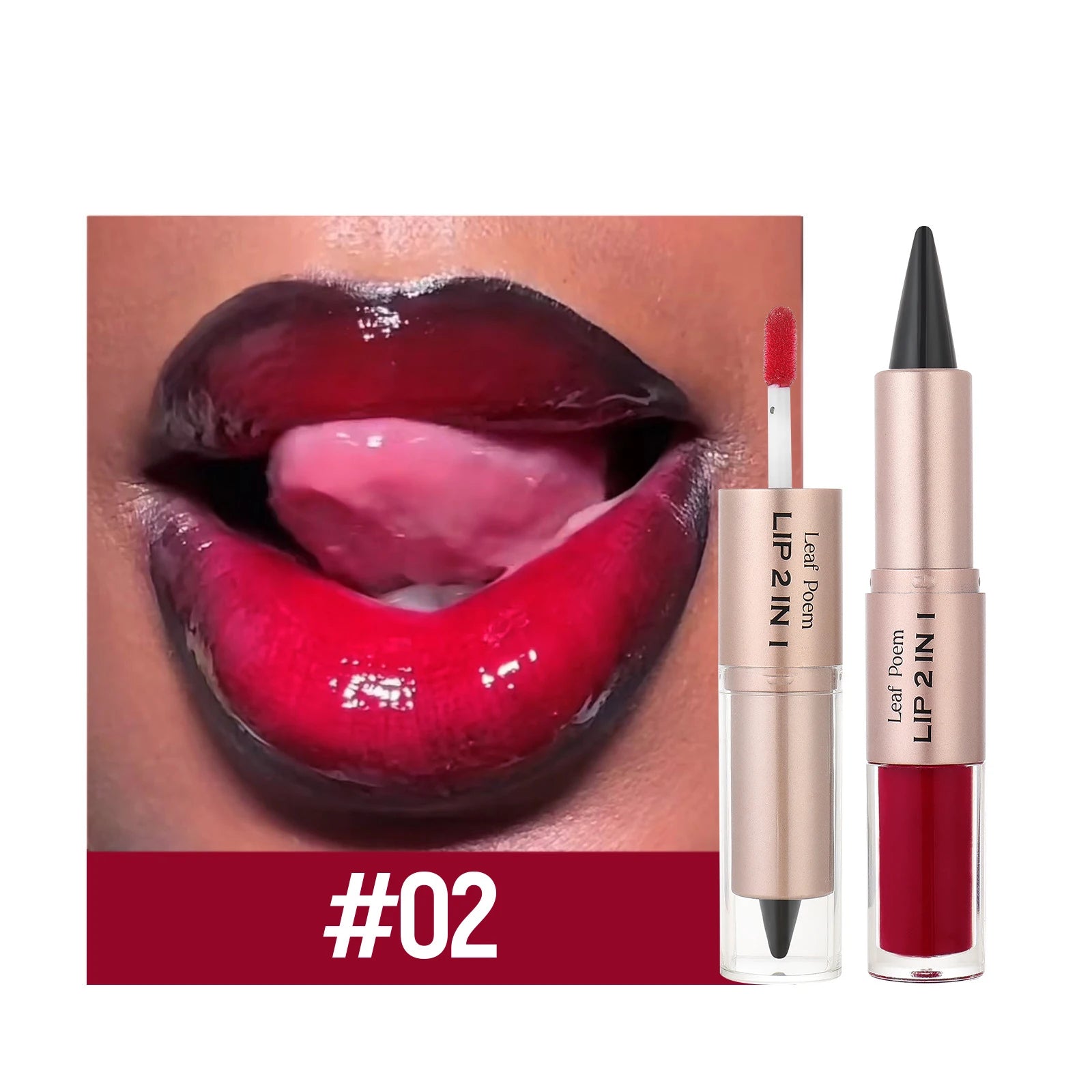 Black Brown Tapered Lip Liner Contour Pencil