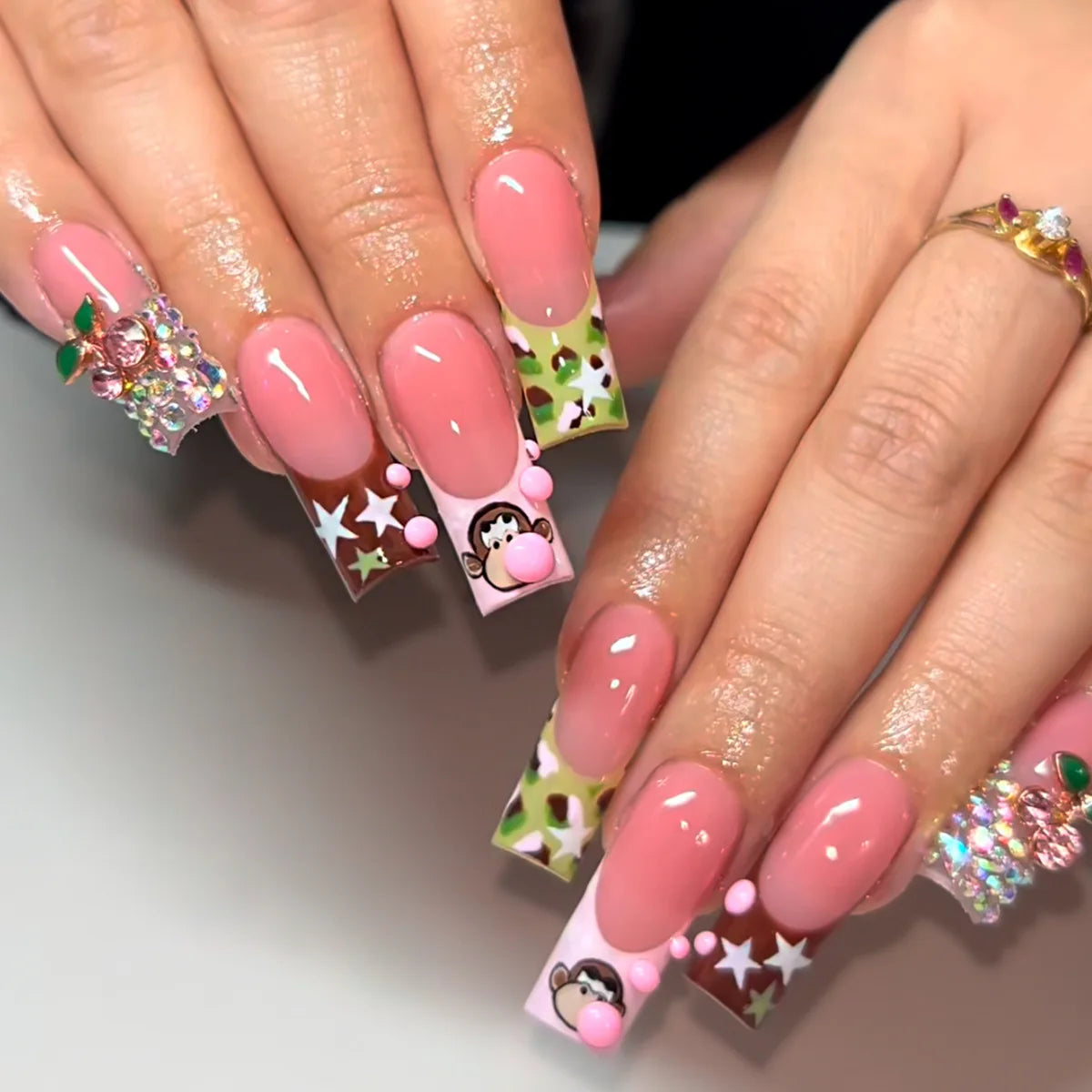 24pcs Y2K  Press On Nails