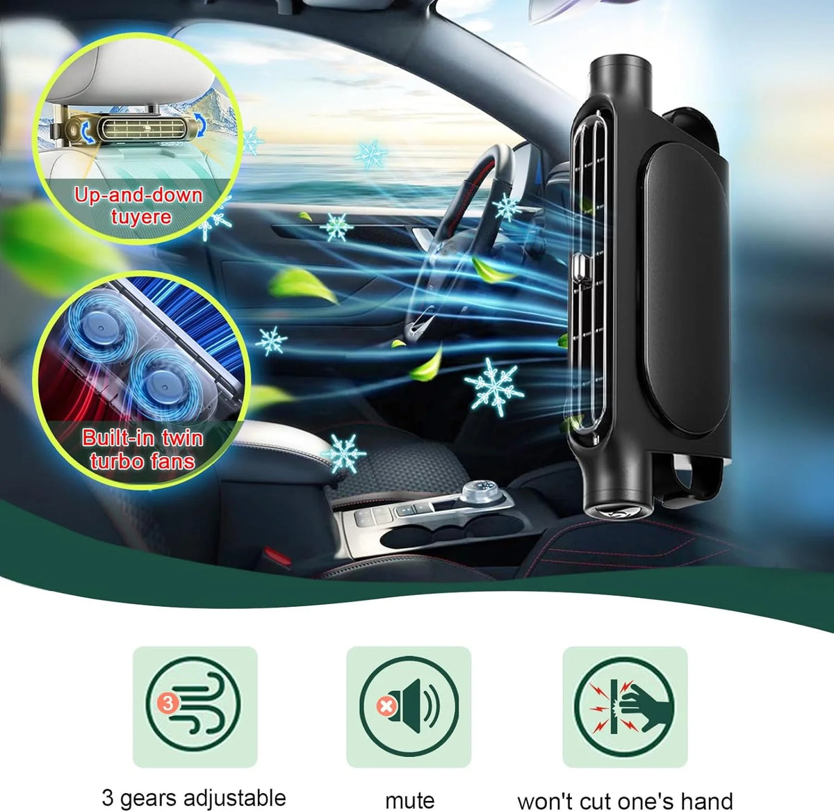 Car Seat Cooling Fan