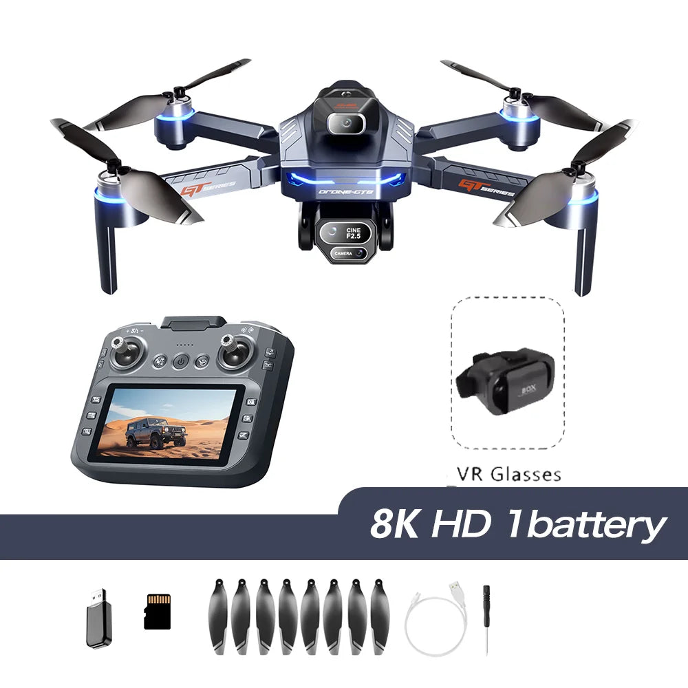 GT8 Drone GPS 8K Professional HD 360° Dual Cameras